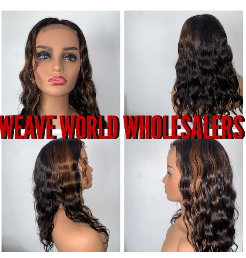 Summer Vibes Highlighted Closure Wig