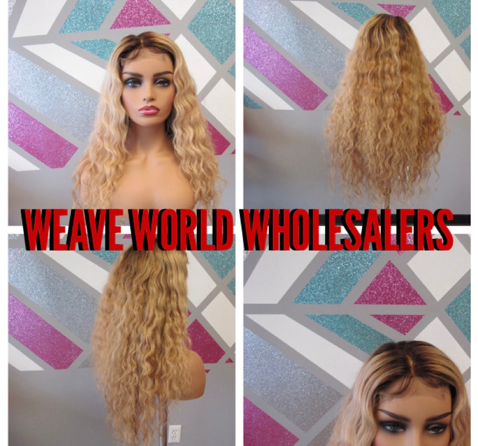 BEACH BLONDE VIBES LAYERED LACE CLOSURE WIG