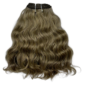 Indian Virgin Brassy Grey Blonde Wavy Hair