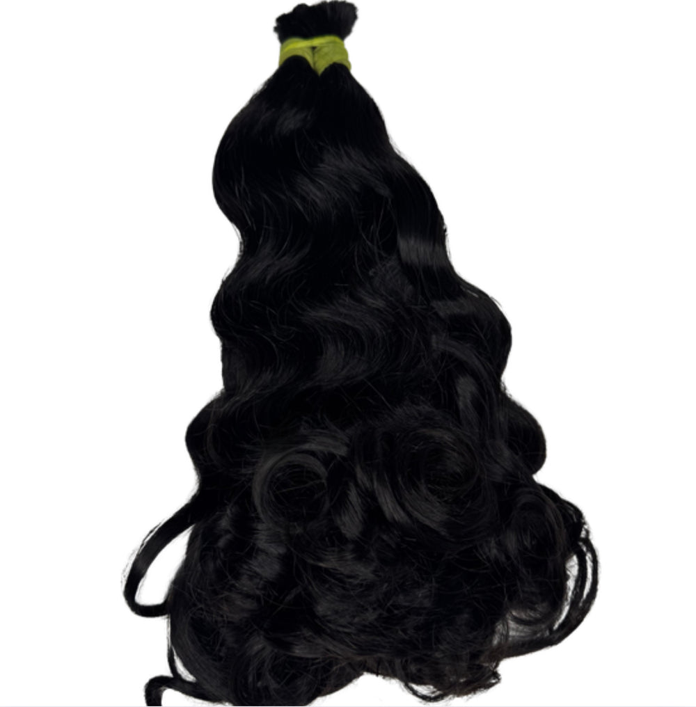 INDIAN VIRGIN CURLY UNWEFTED BRAIDING HAIR