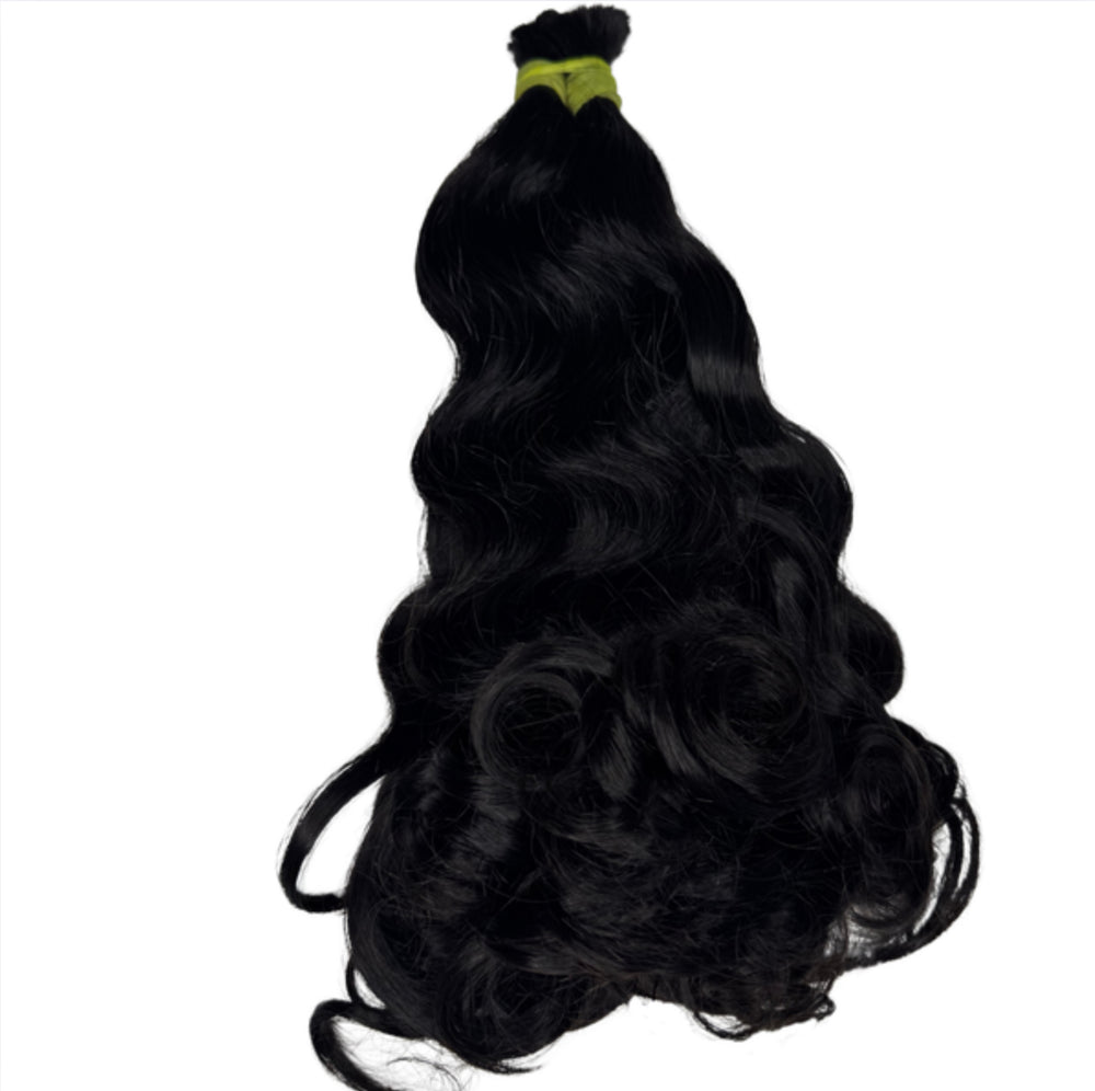 INDIAN VIRGIN CURLY UNWEFTED BRAIDING HAIR