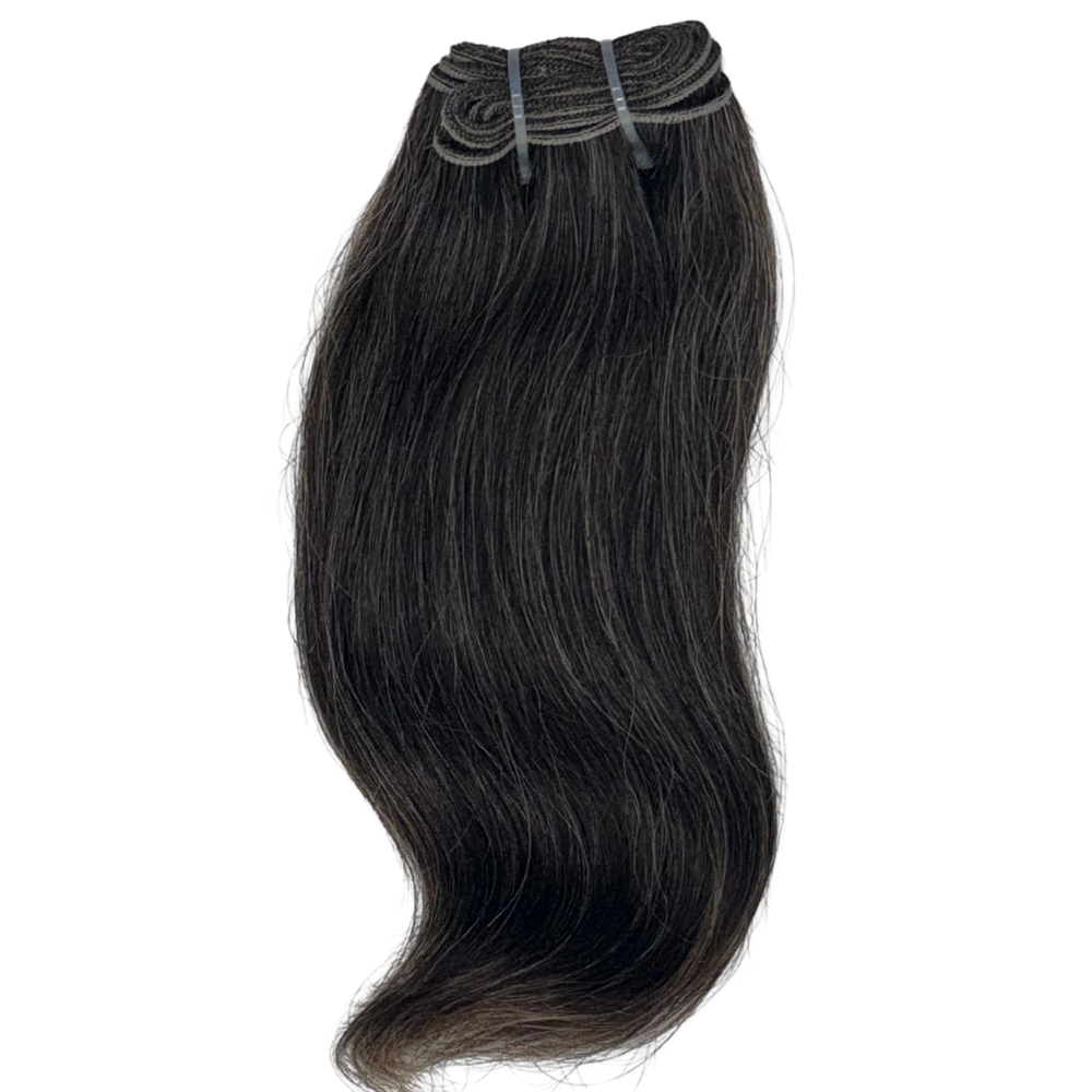 Natural Grey Straight Salt & Pepper Hair