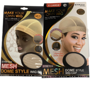 BEIGE/ NATURAL COLOR STRETCH MESH DOME STYLE WIG CAP
