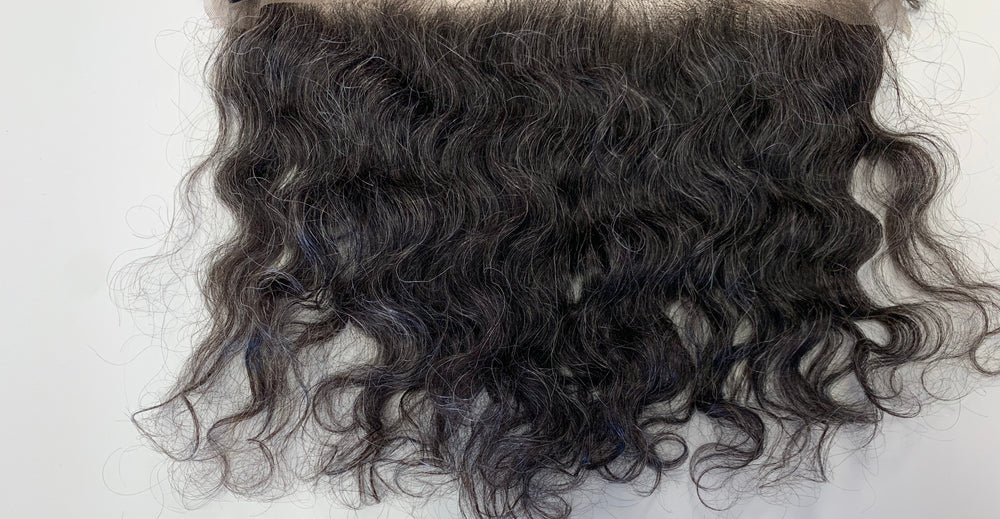 Natural Grey Wavy Salt & Pepper Hair Frontal