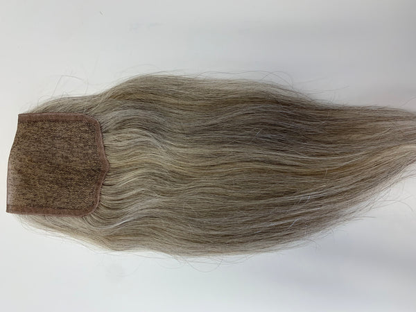 Grey Blonde Virgin Straight Closure