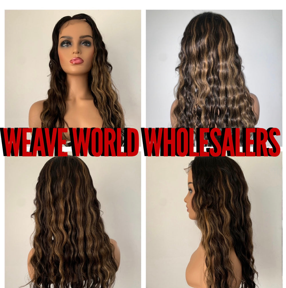 SUMMER VIBES BLONDE STREAKED HAIR WIG