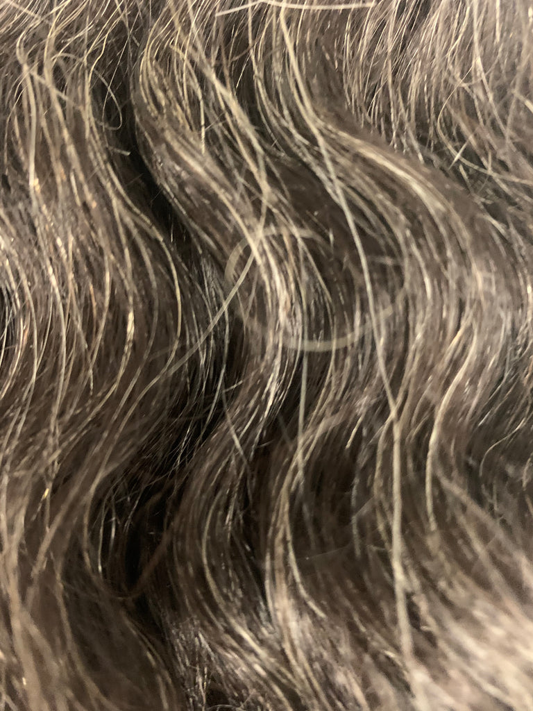 Salt & Pepper Natural Grey Wavy Hair