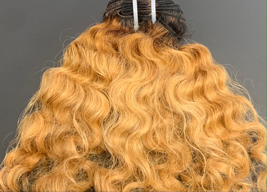 RAW CURLY BLEACHED LIGHT BLONDES