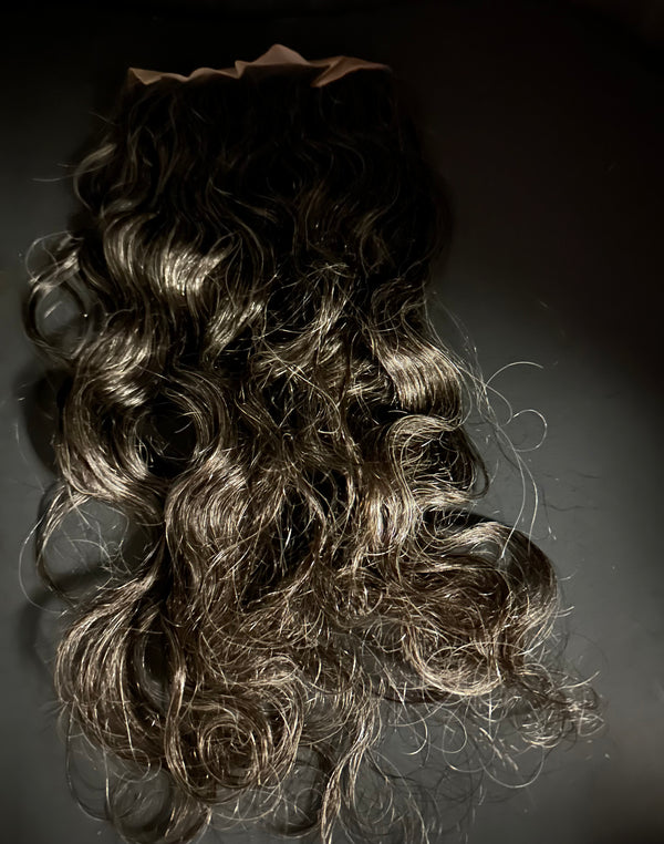 Salt & Pepper Wavy 6x6 Closure