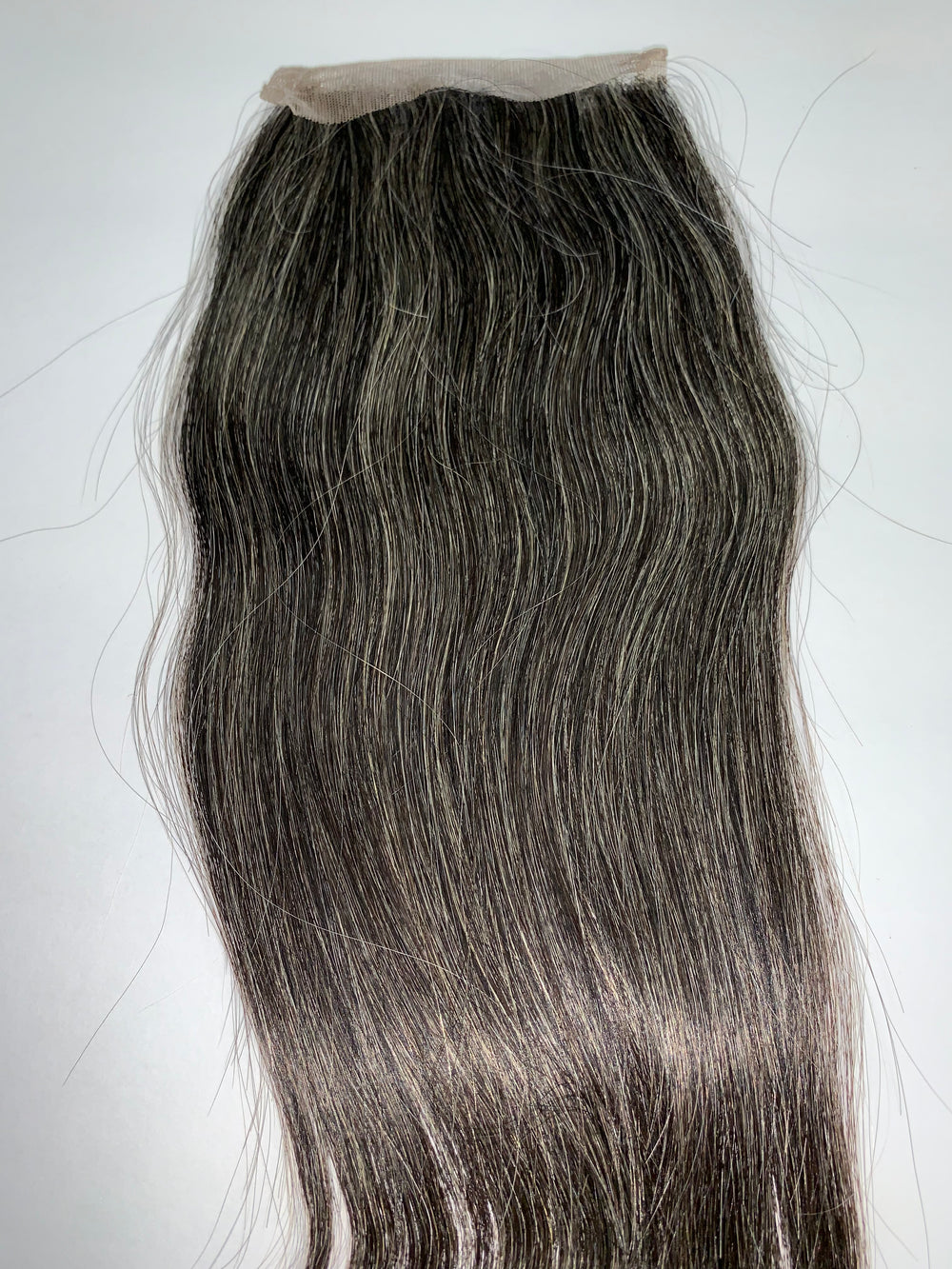 Natural Grey Straight Salt & Pepper Closure